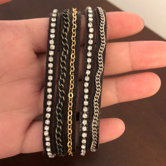 ♥️LOW LOW PRICE! CHAN LUU SUEDE CRYSTAL BRACELET♥️ - Picture 2 of 5